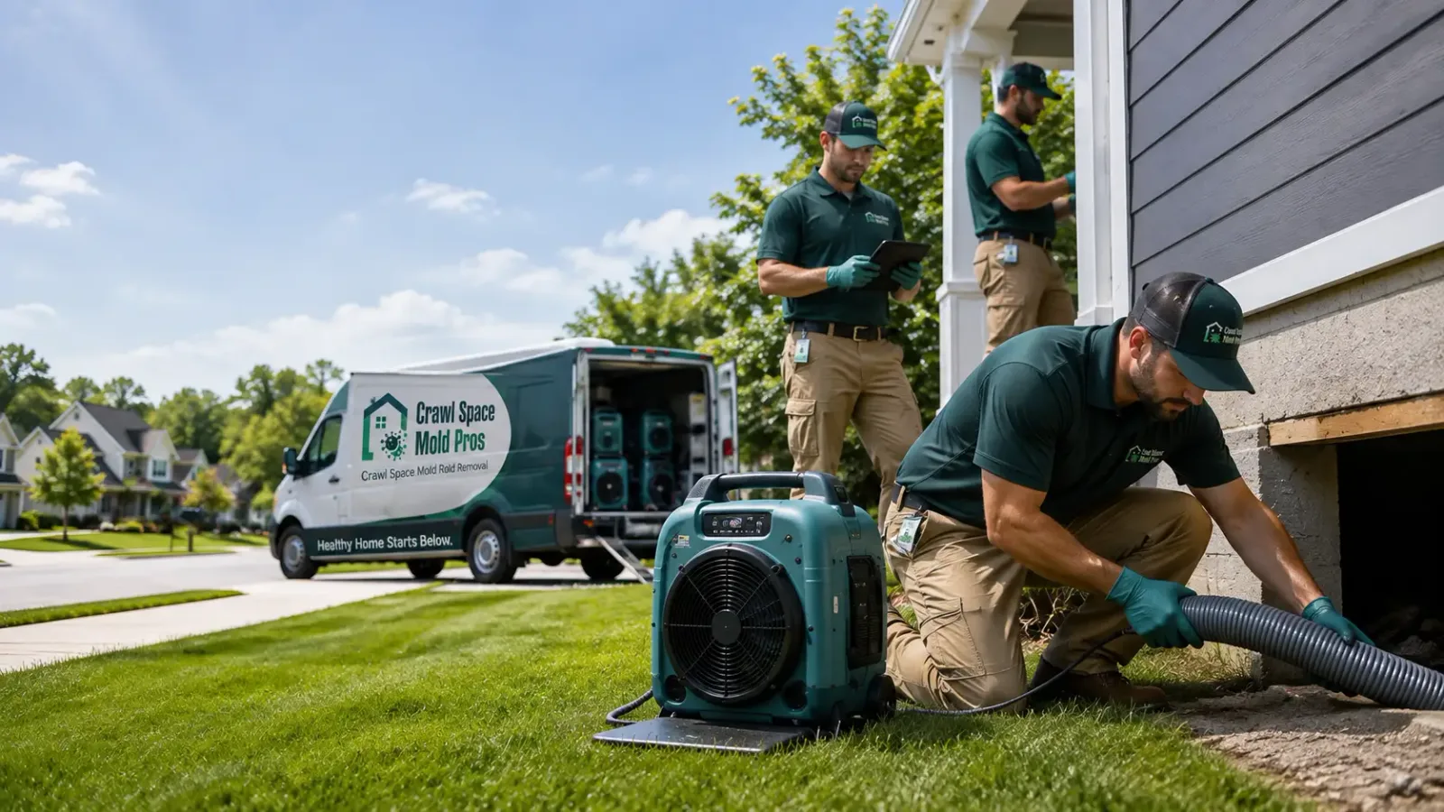 Crawl Space Mold Removal in Newtown Square, PA